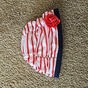 Janie and Jack girls UPF 50+ Striped Swim Cap